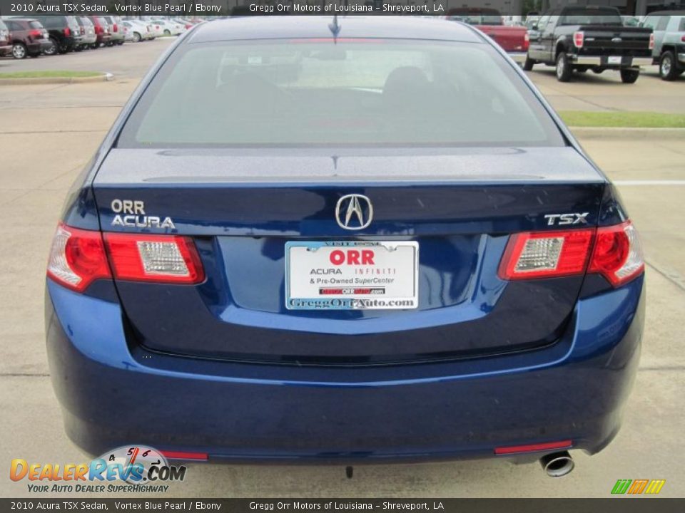 2010 Acura TSX Sedan Vortex Blue Pearl / Ebony Photo #6