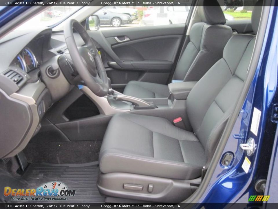 2010 Acura TSX Sedan Vortex Blue Pearl / Ebony Photo #7