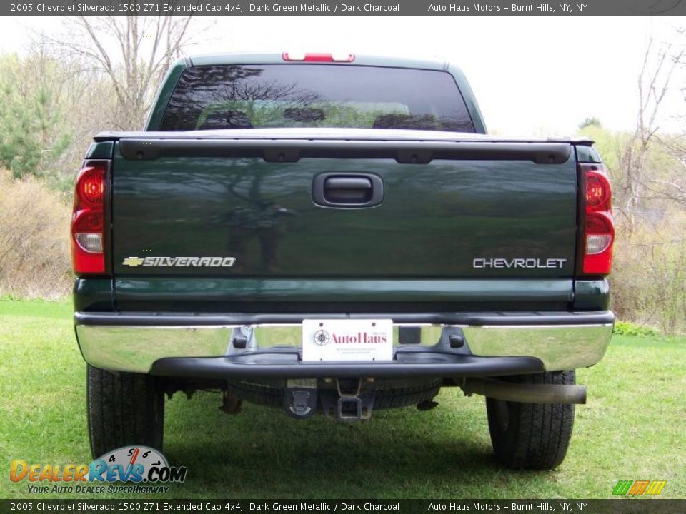 2005 Chevrolet Silverado 1500 Z71 Extended Cab 4x4 Dark Green Metallic / Dark Charcoal Photo #6