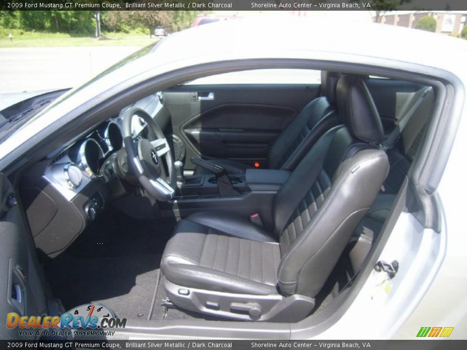 2009 Ford Mustang GT Premium Coupe Brilliant Silver Metallic / Dark Charcoal Photo #13