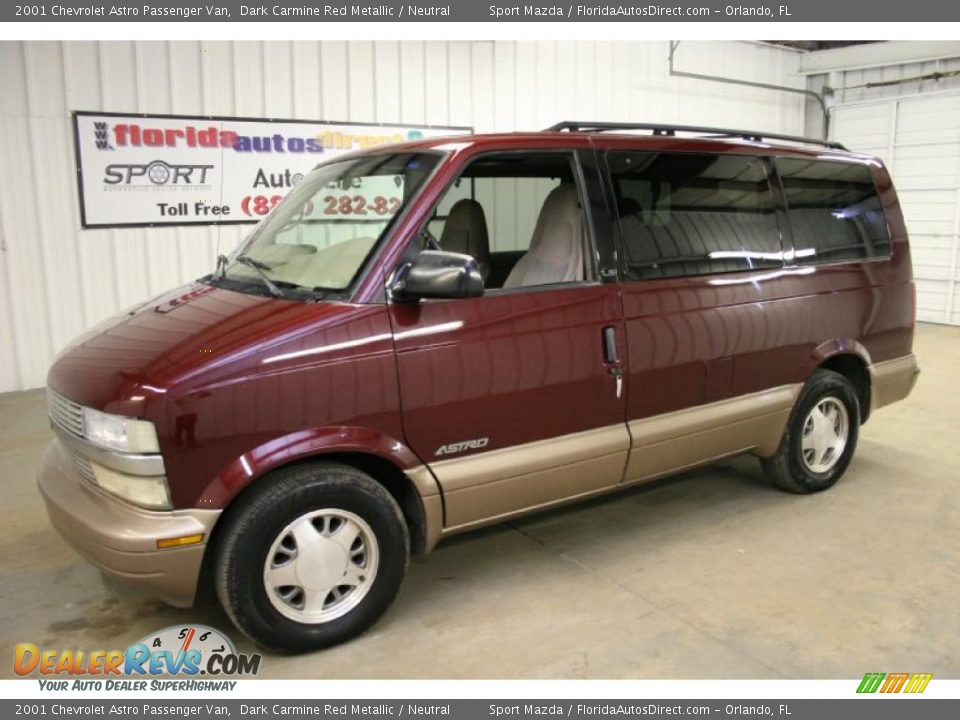 2001 Chevrolet Astro Passenger Van Dark Carmine Red Metallic / Neutral Photo #4