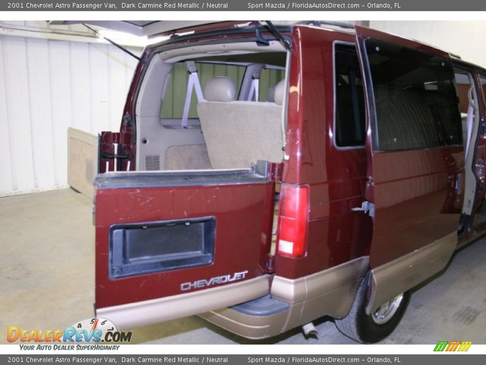 2001 Chevrolet Astro Passenger Van Dark Carmine Red Metallic / Neutral Photo #12