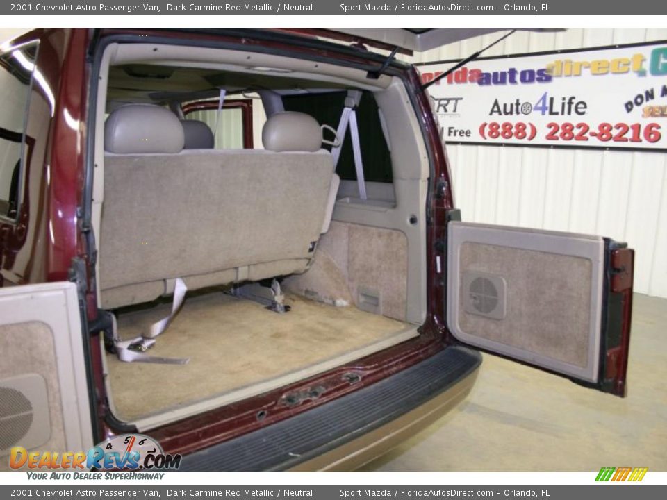 2001 Chevrolet Astro Passenger Van Dark Carmine Red Metallic / Neutral Photo #14