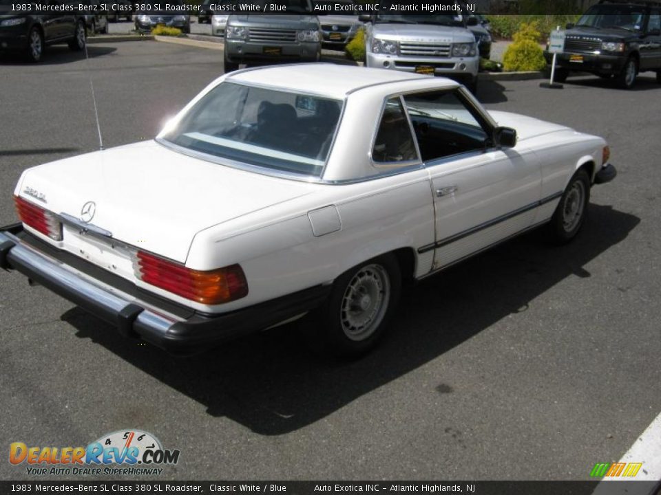 1983 Mercedes-Benz SL Class 380 SL Roadster Classic White / Blue Photo #3