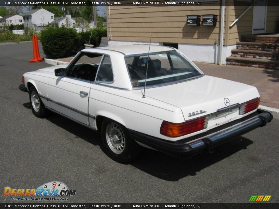 1983 Mercedes-Benz SL Class 380 SL Roadster Classic White / Blue Photo #4