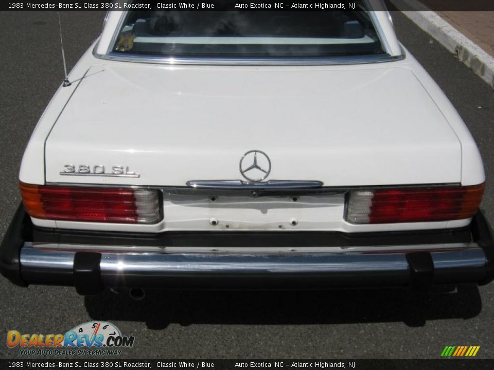 1983 Mercedes-Benz SL Class 380 SL Roadster Classic White / Blue Photo #7