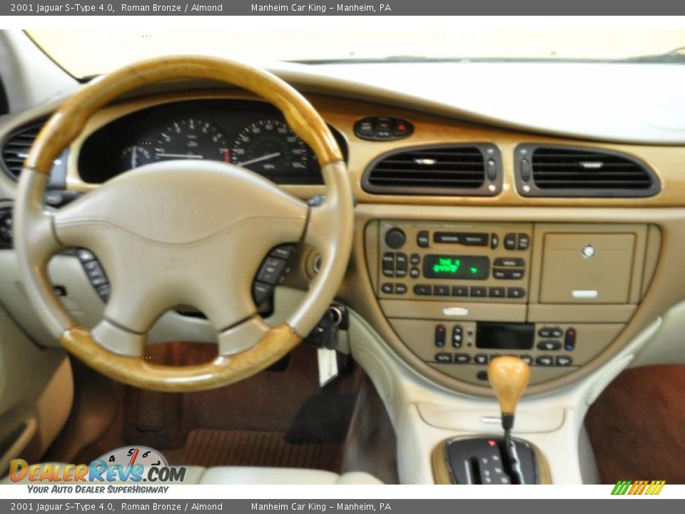 2001 Jaguar S-Type 4.0 Roman Bronze / Almond Photo #7