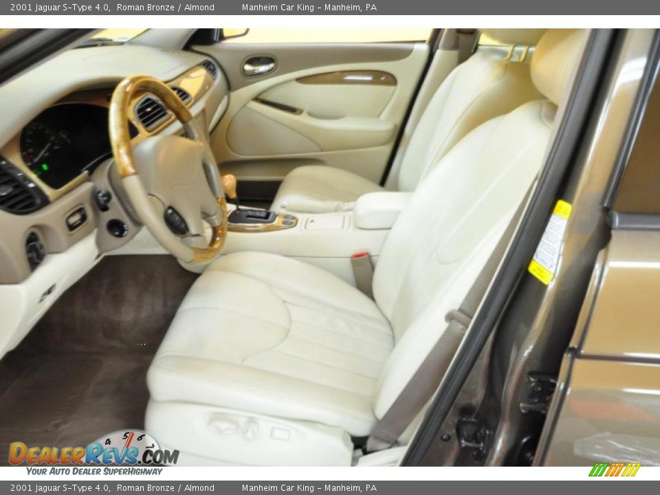2001 Jaguar S-Type 4.0 Roman Bronze / Almond Photo #12