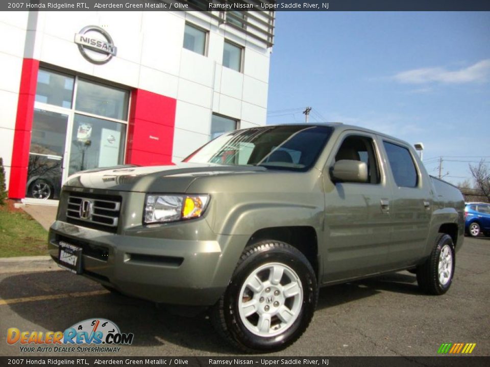 2007 Honda Ridgeline RTL Aberdeen Green Metallic / Olive Photo #1