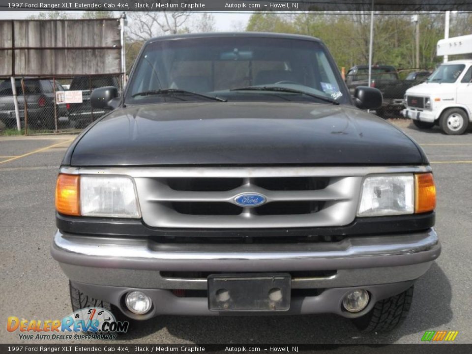 1997 Ford Ranger XLT Extended Cab 4x4 Black / Medium Graphite Photo #1