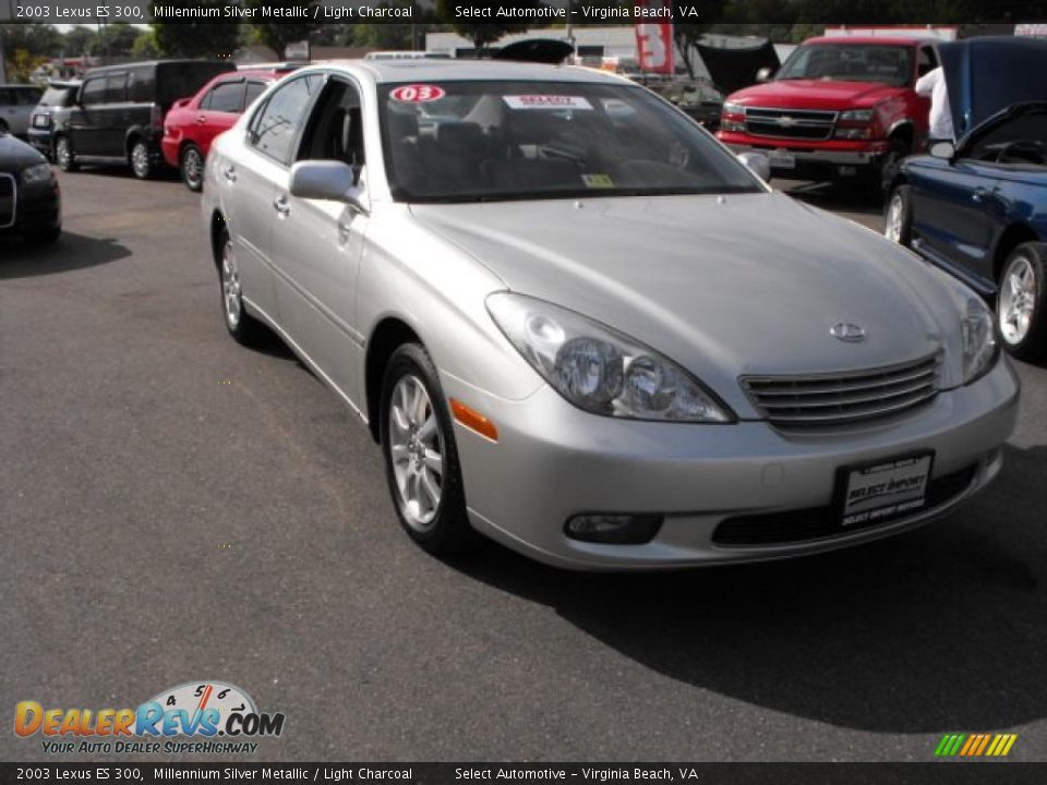 2003 Lexus ES 300 Millennium Silver Metallic / Light Charcoal Photo #3