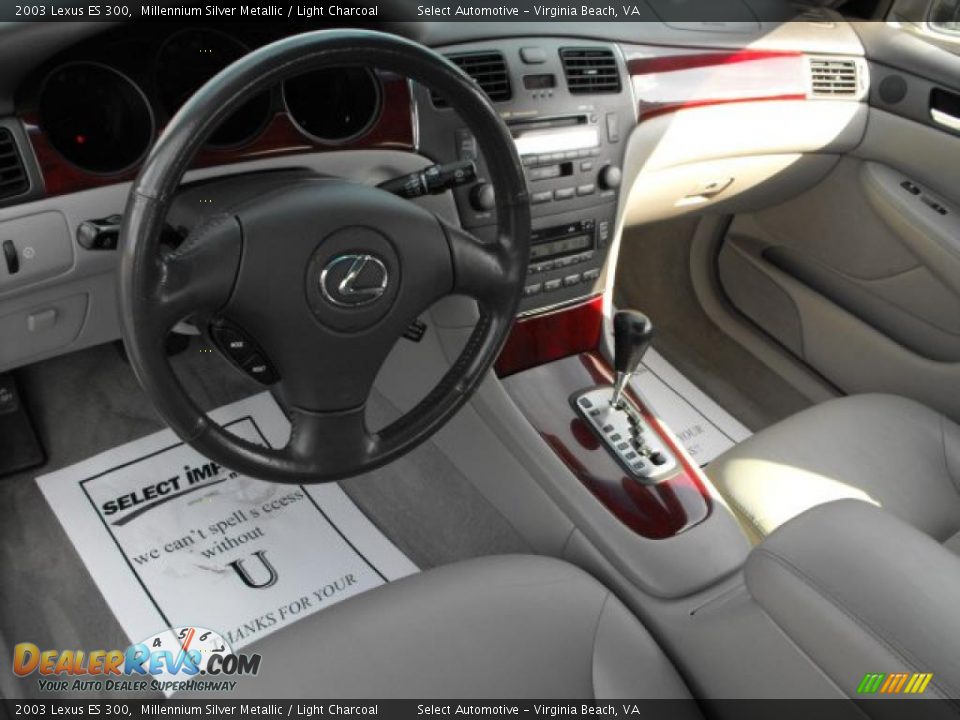 2003 Lexus ES 300 Millennium Silver Metallic / Light Charcoal Photo #13