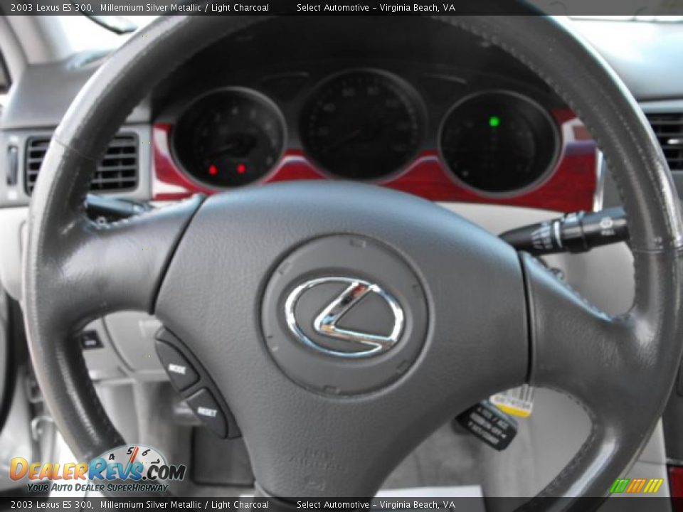 2003 Lexus ES 300 Millennium Silver Metallic / Light Charcoal Photo #15