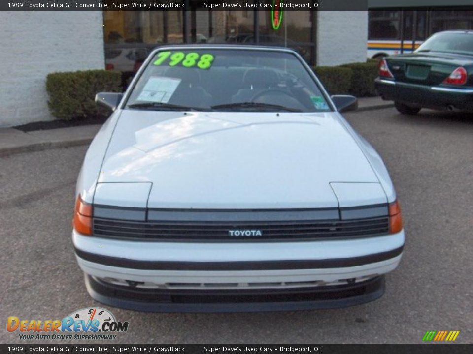 1989 Toyota Celica GT Convertible Super White / Gray/Black Photo #2