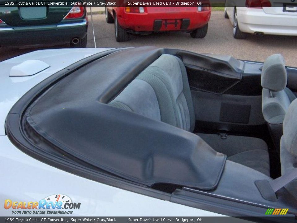 1989 Toyota Celica GT Convertible Super White / Gray/Black Photo #10