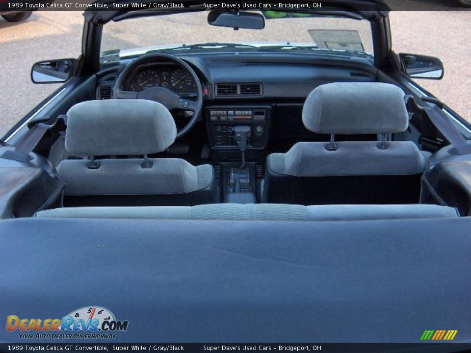 1989 Toyota Celica GT Convertible Super White / Gray/Black Photo #11
