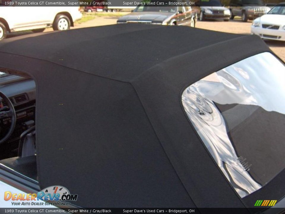 1989 Toyota Celica GT Convertible Super White / Gray/Black Photo #12