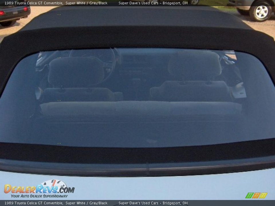 1989 Toyota Celica GT Convertible Super White / Gray/Black Photo #13