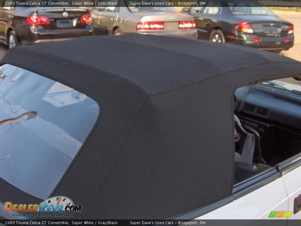 1989 Toyota Celica GT Convertible Super White / Gray/Black Photo #14