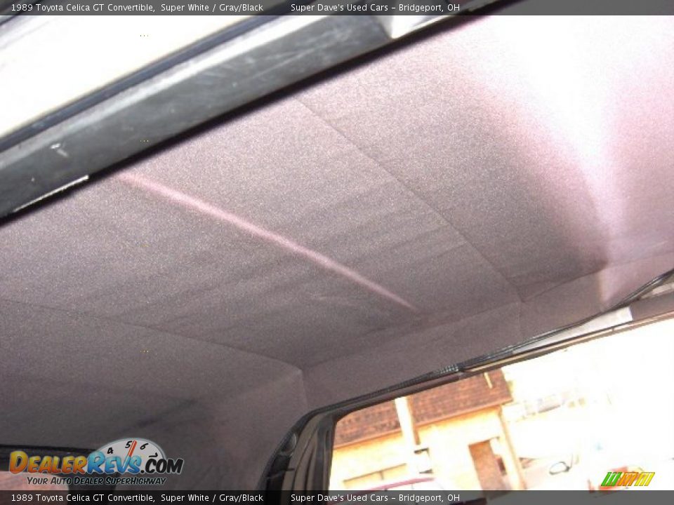 1989 Toyota Celica GT Convertible Super White / Gray/Black Photo #15