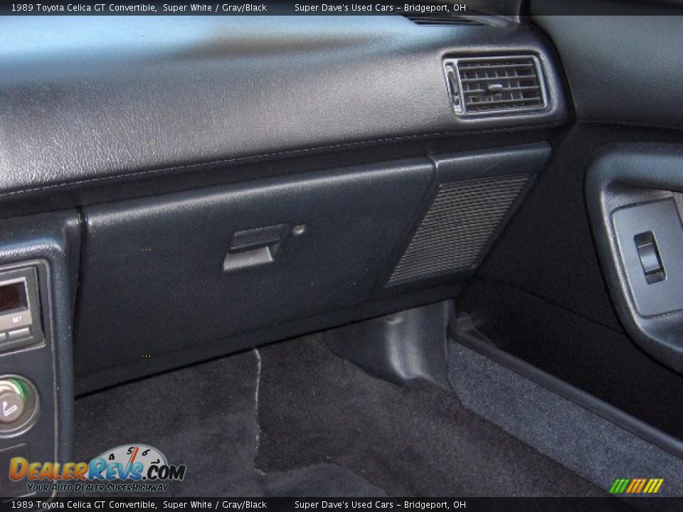 1989 Toyota Celica GT Convertible Super White / Gray/Black Photo #19