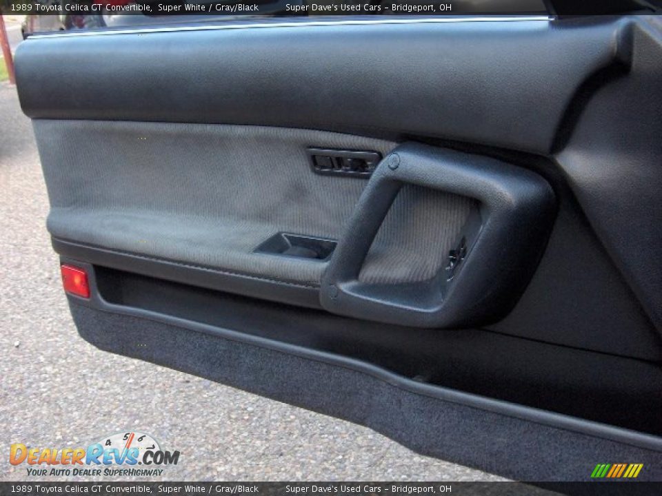 1989 Toyota Celica GT Convertible Super White / Gray/Black Photo #20