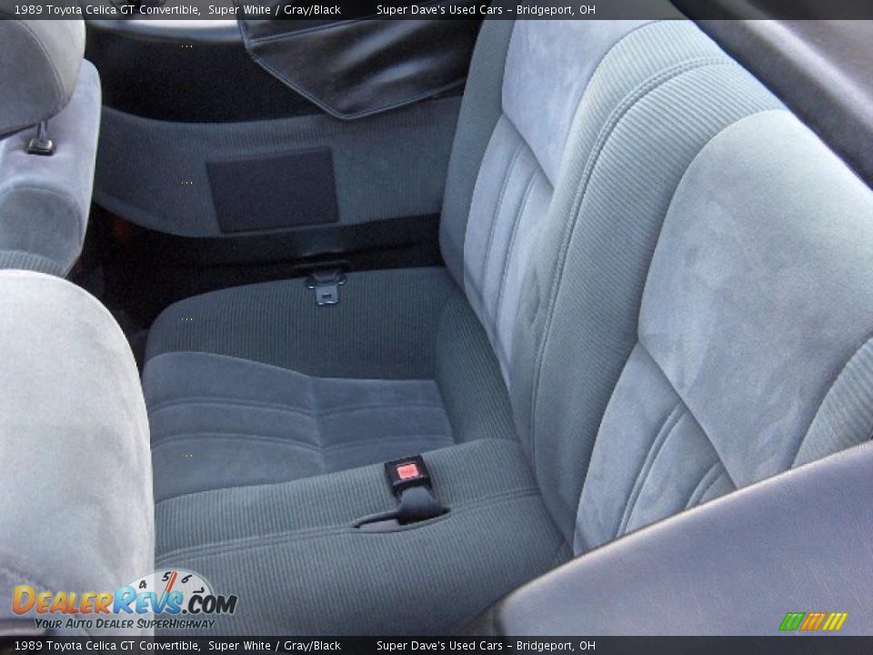 1989 Toyota Celica GT Convertible Super White / Gray/Black Photo #21