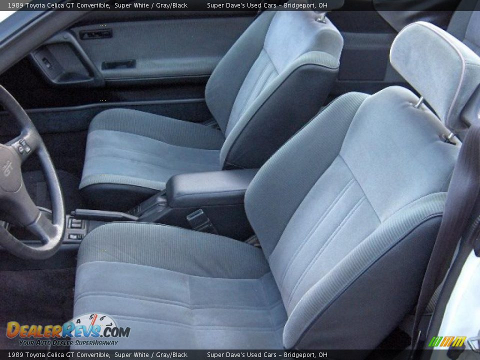 1989 Toyota Celica GT Convertible Super White / Gray/Black Photo #22
