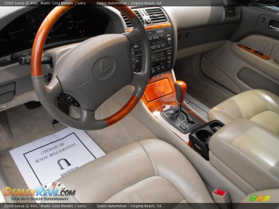 2000 Lexus LS 400 Mystic Gold Metallic / Ivory Photo #10