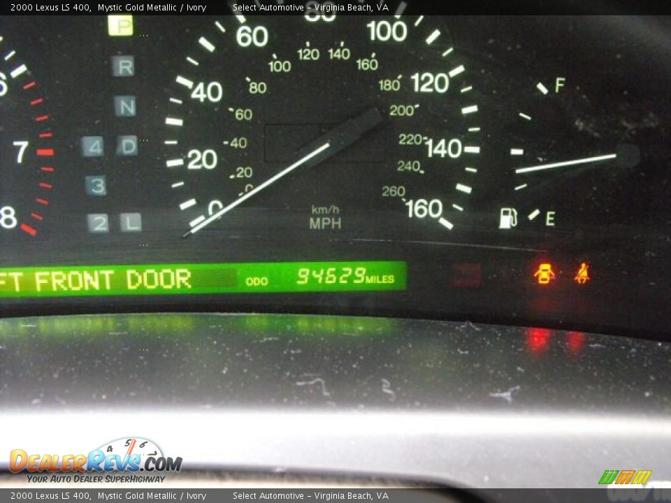 2000 Lexus LS 400 Mystic Gold Metallic / Ivory Photo #15