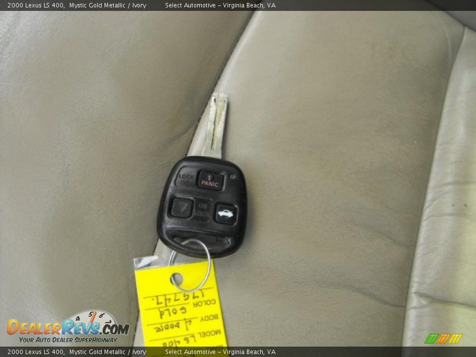 2000 Lexus LS 400 Mystic Gold Metallic / Ivory Photo #20