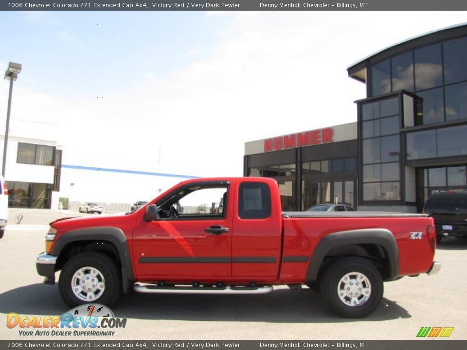 2006 Chevrolet Colorado Z71 Extended Cab 4x4 Victory Red / Very Dark Pewter Photo #1