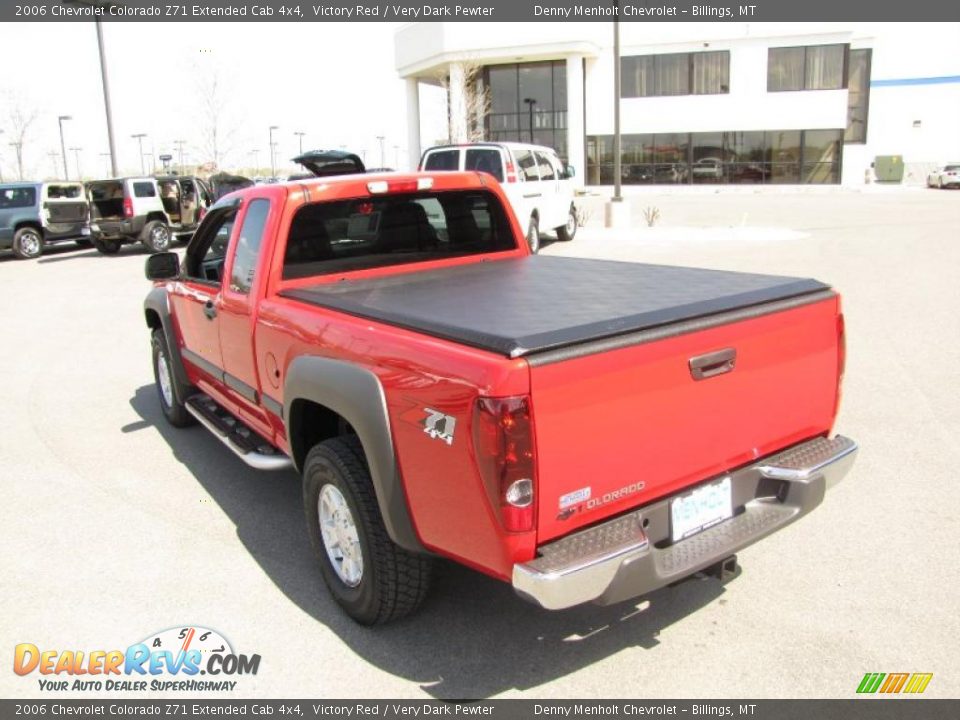 2006 Chevrolet Colorado Z71 Extended Cab 4x4 Victory Red / Very Dark Pewter Photo #3