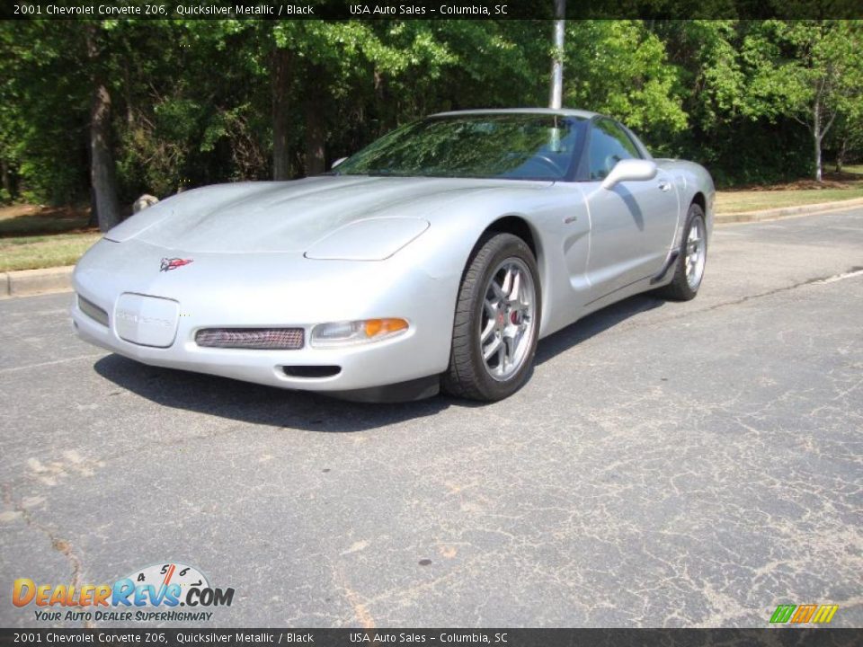 2001 Chevrolet Corvette Z06 Quicksilver Metallic / Black Photo #1