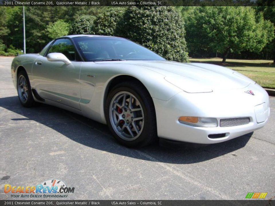 2001 Chevrolet Corvette Z06 Quicksilver Metallic / Black Photo #3