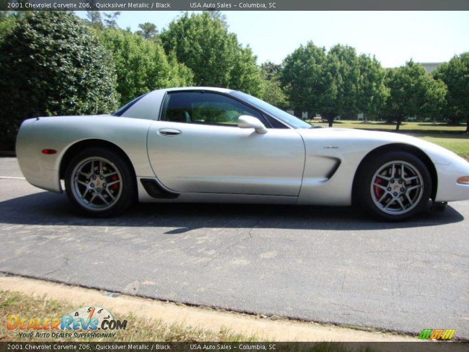 2001 Chevrolet Corvette Z06 Quicksilver Metallic / Black Photo #4