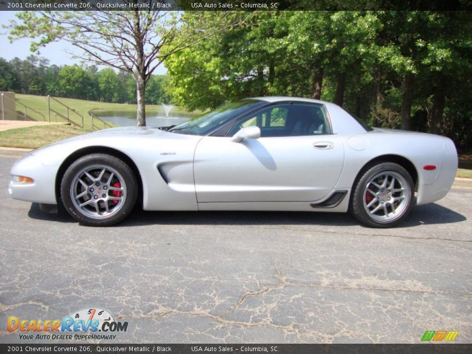 2001 Chevrolet Corvette Z06 Quicksilver Metallic / Black Photo #5