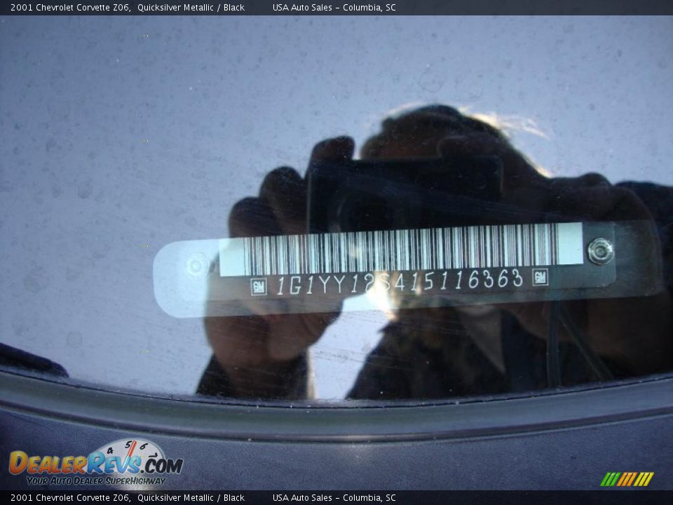 2001 Chevrolet Corvette Z06 Quicksilver Metallic / Black Photo #13