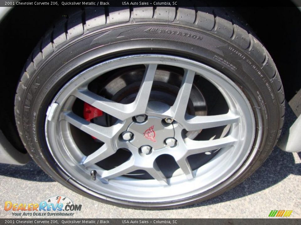 2001 Chevrolet Corvette Z06 Quicksilver Metallic / Black Photo #14