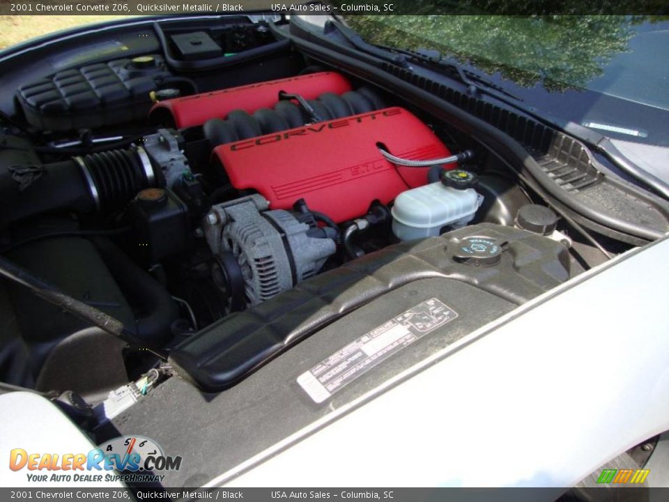 2001 Chevrolet Corvette Z06 Quicksilver Metallic / Black Photo #16