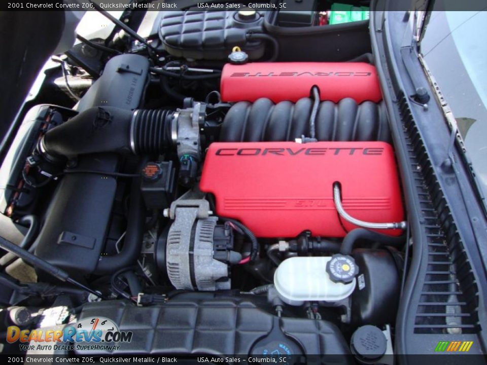 2001 Chevrolet Corvette Z06 Quicksilver Metallic / Black Photo #19