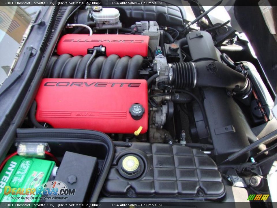 2001 Chevrolet Corvette Z06 Quicksilver Metallic / Black Photo #20