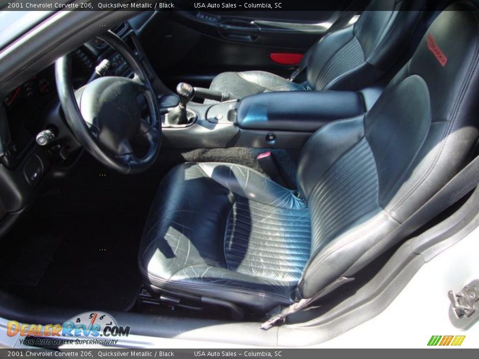 2001 Chevrolet Corvette Z06 Quicksilver Metallic / Black Photo #22