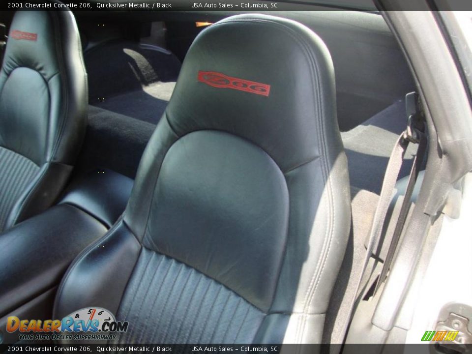 2001 Chevrolet Corvette Z06 Quicksilver Metallic / Black Photo #30
