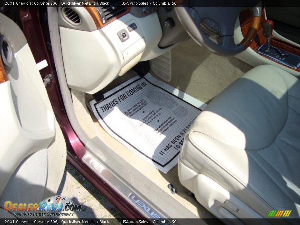 2001 Chevrolet Corvette Z06 Quicksilver Metallic / Black Photo #31