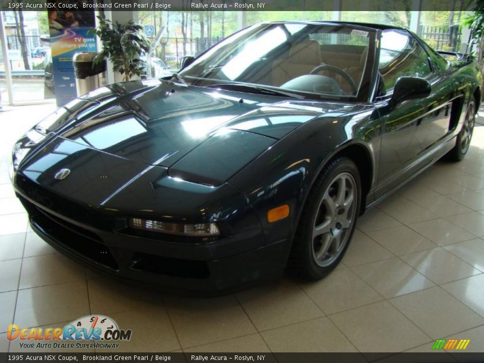 1995 Acura NSX Coupe Brookland Green Pearl / Beige Photo #3