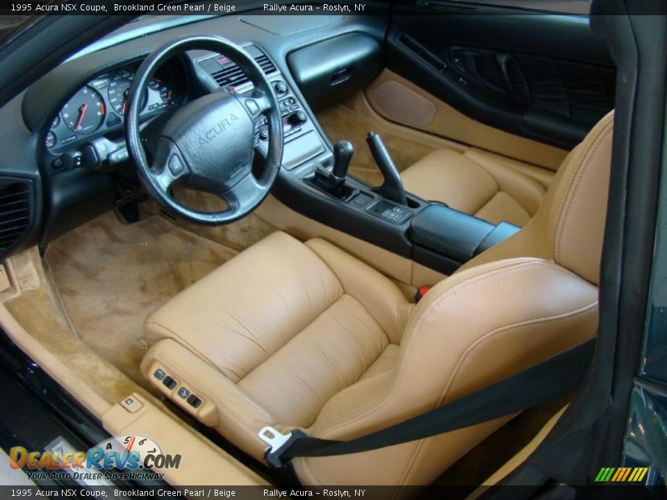 1995 Acura NSX Coupe Brookland Green Pearl / Beige Photo #9
