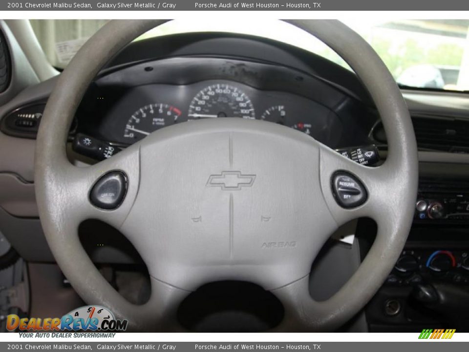 2001 Chevrolet Malibu Sedan Galaxy Silver Metallic / Gray Photo #24
