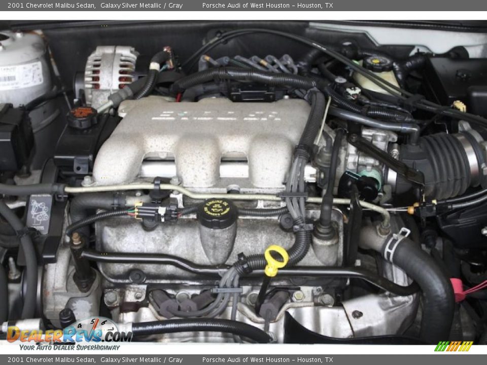 2001 Chevrolet Malibu Sedan Galaxy Silver Metallic / Gray Photo #35