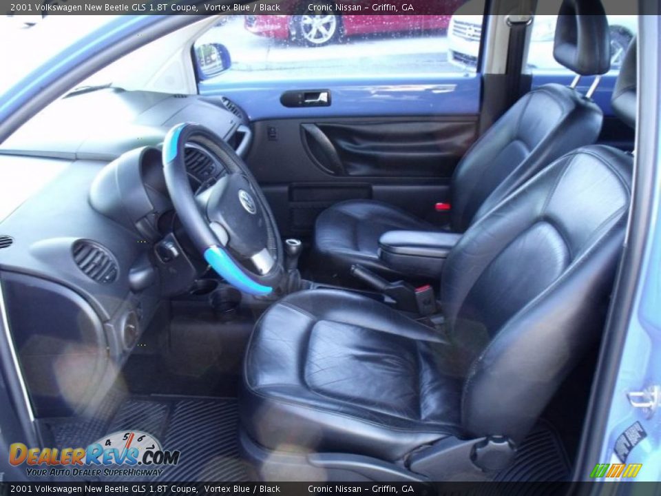 2001 Volkswagen New Beetle GLS 1.8T Coupe Vortex Blue / Black Photo #10